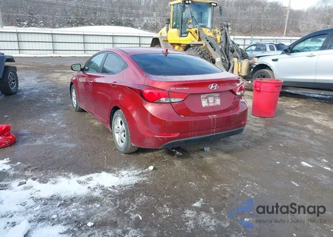 2014 Hyundai Elantra Se from USA, damaged, VIN 5NPDH4AE4EH540053